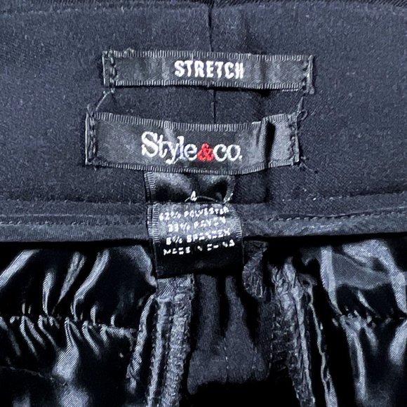 NWT Style & Co Black Stretch Bermuda Ends At Or Near‎ The Knee Shorts Size 4 - Picture 3 of 15